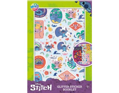 Trblietavé nálepky Stitch A5 8 hárkov
