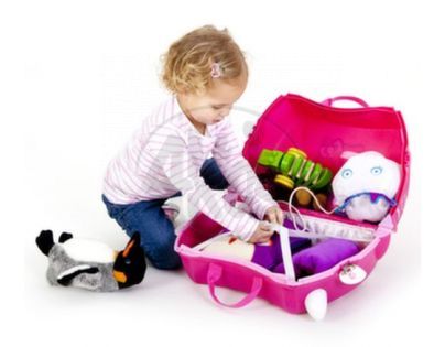 Trunki 0131TR - Trunki Kufřík + odrážedlo Hello Kitty (2 v 1)