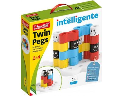 Quercetti Twin Pegs Stavebnica z veľkých oblých kolíčkov