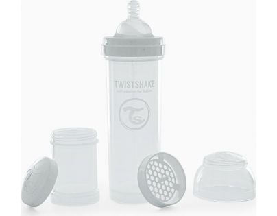 Twistshake Dojčenská fľaša Anti-Colic 330 ml biela
