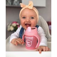 Twistshake Učiaci netečúci hrnček 230 ml pastelovo ružový 3