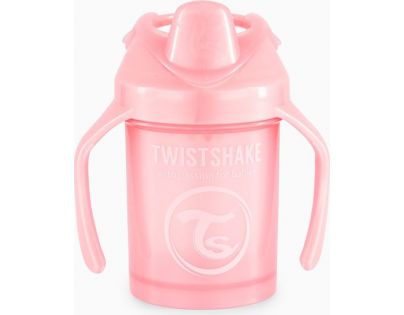 Twistshake Učiaci netečúci hrnček 230 ml pastelovo ružový