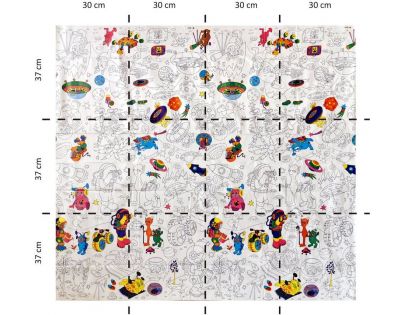 Pexi Obrúsky vyfarbovacie Zoo 12 ks