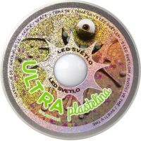 Ultra Plastelína 50 g s LED svetlom Svieti v tme ako Galaxie svetlo zelený nápis 2