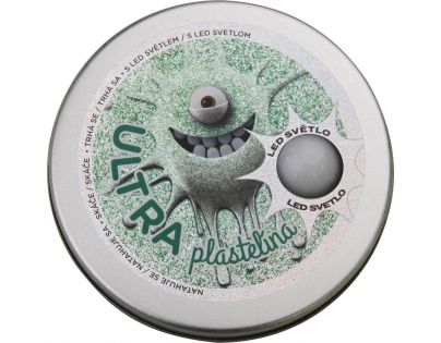 Ultra Plastelína 80g s led svetlom zelená