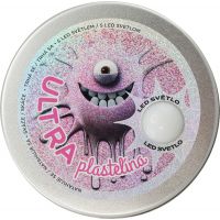 Ultra Plastelína 80g s led svetlom ružová