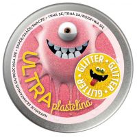 Ultra Plastelína Glitter Růžová 2