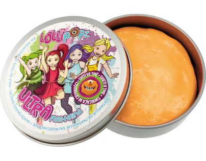 Ultra Plastelína Lollipopz, svietiace v tme, 50 g oranžová