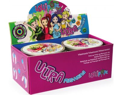 Ultra Plastelína Lollipopz, svietiace v tme, 50 g žltá