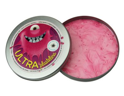 Ultra Plastelína Metalická 80g - Růžová