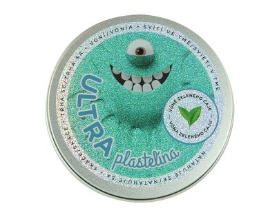 EP Line Ultra Plastelína s vôňou a glitrami Svietiaca v tme 50 g - Vanilka - Poškodený obal