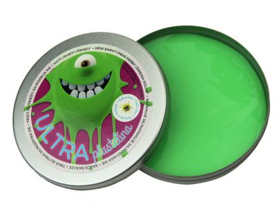 EP Line Ultra Plastelína Svietiaca 80 g - Zelená