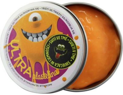 Ultra Plastelína Svietiace 80g Oranžová