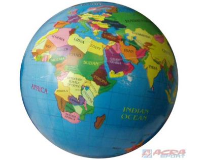 Unice Lopta Mapa sveta 23 cm