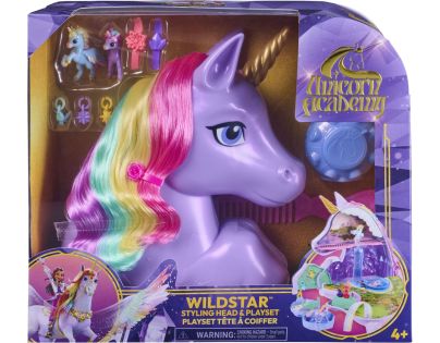 Unicorn academy česacia hlava rozkladacia na hrací set