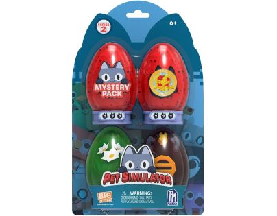 Vajíčka s figúrkami Pet simulator 4 ks