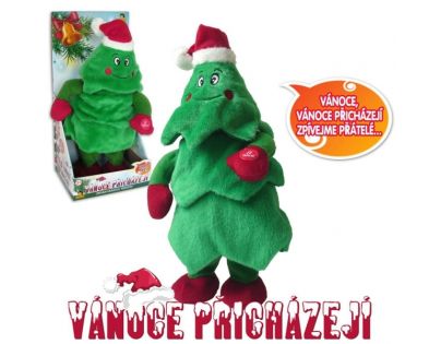 Made Vánoční stromeček zpívající tancující 31 cm