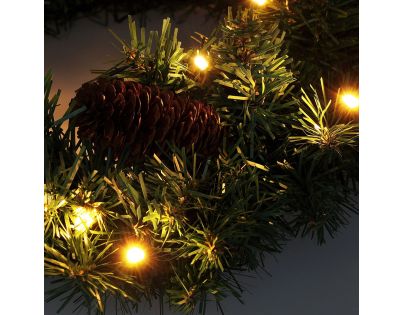 Solight Vianočný veniec priemeru 15 LED 40 cm - Poškodený obal