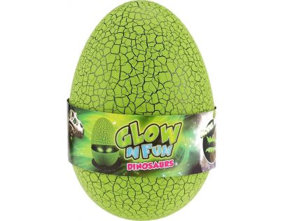 Vejce dinosaurus svítící skládačka  zelené