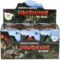 Vejce líhnoucí a rostoucí dinosaurus plast oranžové 4