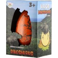 Vejce líhnoucí a rostoucí dinosaurus plast oranžové 2
