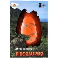 Vejce líhnoucí a rostoucí dinosaurus plast oranžové 3