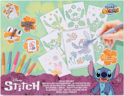 Veľká sada maľovania s fúkacími fixkami Stitch