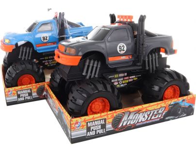 Veľké terénne auto 40 cm šedo-oranžové