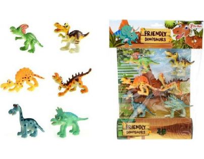 Veselá zvířátka Dinosauři 6ks v sáčku
