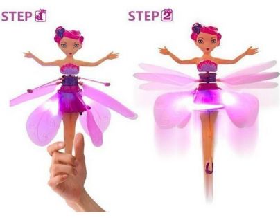 Víla lietajúce plast dobíjacie reagujúce na pohyb ruky s USB káblom