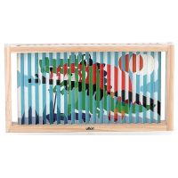 Vilac Drevená 4D skladačka Zvieratká 3