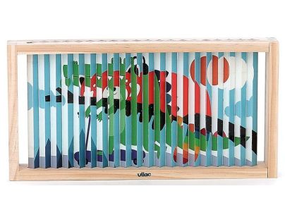 Vilac Drevená 4D skladačka Zvieratká