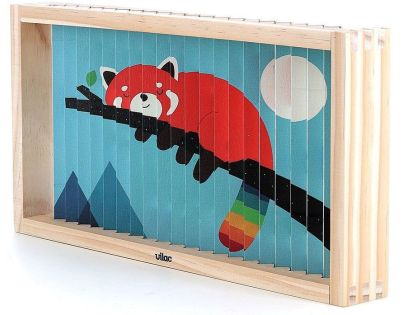 Vilac Drevená 4D skladačka Zvieratká