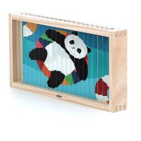 Vilac Drevená 4D skladačka Zvieratká 6