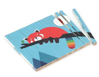 Vilac Drevená 4D skladačka Zvieratká