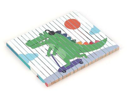 Vilac Drevená 4D skladačka Zvieratká