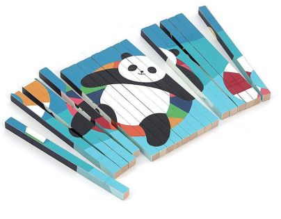 Vilac Drevená 4D skladačka Zvieratká