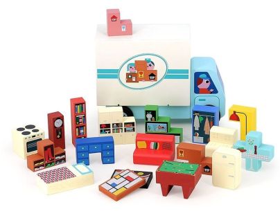 Vilac Drevená logická hra Nalož to správne! Sťahováci