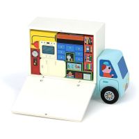 Vilac Drevená logická hra Nalož to správne! Sťahováci 6