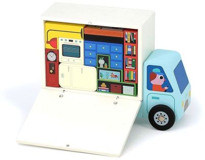 Vilac Drevená logická hra Nalož to správne! Sťahováci