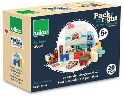 Vilac Drevená logická hra Nalož to správne! Sťahováci