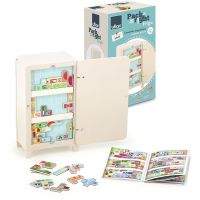 Vilac Drevená magnetická hra Ulož to správne! Chladnička