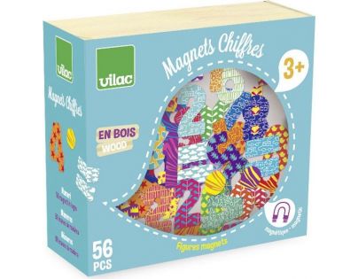 Vilac Drevené magnety čísla 56 ks