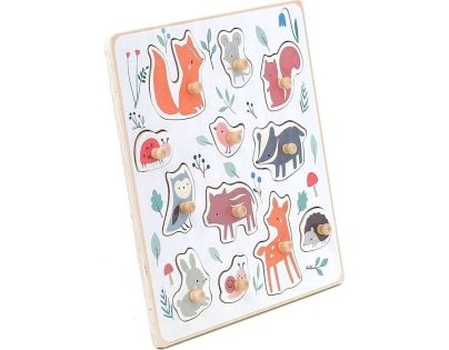 Vilac Lesné zvieratká puzzle so štipcom od Sarah Betz