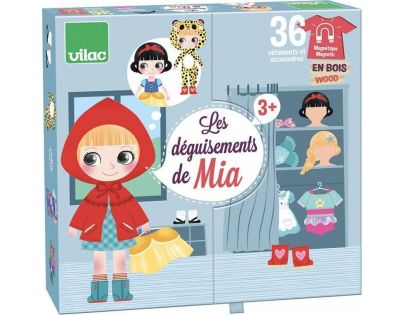 Vilac Puzzle magnetické Obliekanie Dizajnérka Mia 37 dielikov