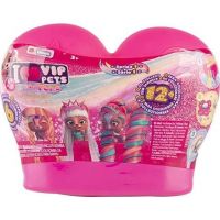 VIP Pets mini psík extra dlhé vlasy tmavo ružová