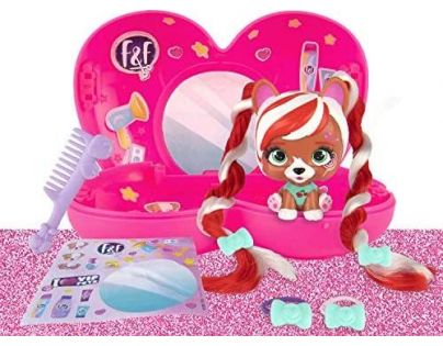 VIP Pets mini psík extra dlhé vlasy tmavo ružová
