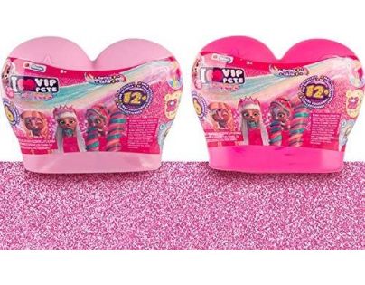 VIP Pets mini psík extra dlhé vlasy svetlo ružová