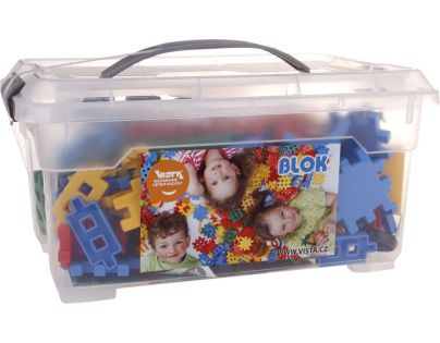 VISTA Blok plast 272 dílků   8 koleček v boxu