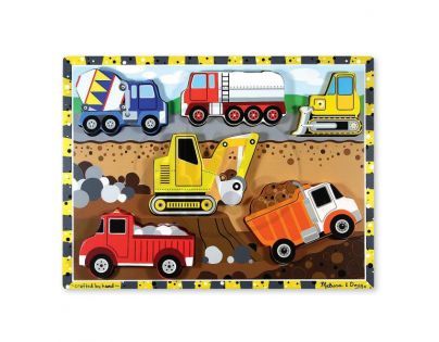 Melissa & Doug  62874 - Vkládačka - pracovní stroje